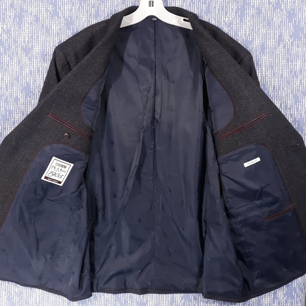 Jos. A. Bank brrr Comfort 1905 Jacket Sport Coat Blazer 48 Regular Wool Blend - Picture 3 of 14